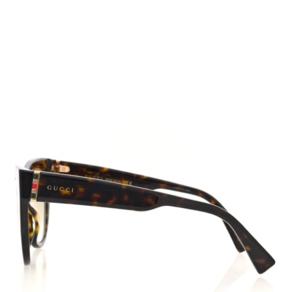 Authentic NEW Gucci Cat Sunglasses Havana Frame w/Red Gradient Lens GG0460S 004 - Picture 7 of 10